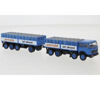 58537 Brekina HO Fiat 691 Millepedi With Bulk Parmalat Scale 1:87