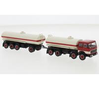 58550 Brekina HO Fiat 690 Millepiedi Tank Trailer White Scale 1:87