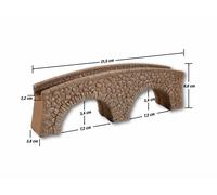 58692 Noch HO Pedestrian bridge assembled as in the photo scale 1:87