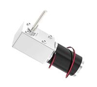 5882 45zy Turbo Worm Reduction electronic starter DC 12V 24V High Torque Low Speed Self Locking Gear Reducer electronic starter Metal Gear electronic starter(32 RPM,With Bracket 12V)