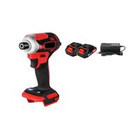 588N.M Torque Brushless Electric Screwdriver 5 Speed Cordless Impact Drill with 3 LED Light Battery for 18V Tool Impact Powerful Efficient Performance(2 Battery)