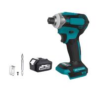 588Nm Cordless Electric Impact Brushless Wrench 5 Speed Screwdriver Power Tool 1/4" with 3 LED Light for Battery Impact Powerful Efficient Performance(1x5.0Ah Bat Carton)