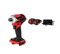 588NM Cordless Electric Impact Brushless Wrench 5 Speed Screwdriver Power Tool 1/4" with 3 LED Light for Battery Impact Powerful Efficient Performance(2 Battery)