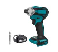 588Nm Cordless Electric Impact Brushless Wrench 5 Speed Screwdriver Power Tool 1/4" with 3 LED Light for Battery Impact Powerful Efficient Performance(One 5.0BAT Plastic)