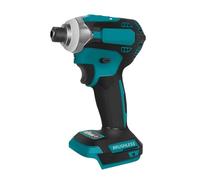 588Nm Cordless Electric Impact Brushless Wrench 5 Speed Screwdriver Power Tool 1/4" with 3 LED Light for Battery Impact Powerful Efficient Performance(No Battery)