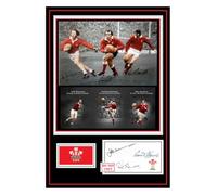 (589) Wales Rugby Legends JPR Williams Gareth Edwards Phil Bennett Signed A4 Photograph (21 X 297 CM) Art Work Wall Art Display Great Gift Idea (REPRINT) #####