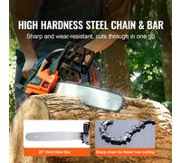VEVOR 58CC 20" Gasoline Chainsaw Gas Powered Wood Cutting Engine Gas Chain Saw