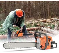 58CC Gas Chainsaw, 20 Inch Power Chain Saw, 2-Cycle Handed Petrol Chainsaws Gasoline Chainsaws Garden Tool for Cutting Trees, Wood, Outdoor Home Garden and Farm Use
