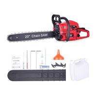 58CC Gas Chainsaw, 20 Inch Power Chain Saw, 2-Cycle Handed Petrol Chainsaws Gasoline Chainsaws Garden Tool for Cutting Trees, Wood, Outdoor Home Garden and Farm Use