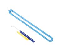 58cm Blue, Knitting Looms Set with Hook Needle, Round Plastic Weaving Knitting Machine for DIY Hats & Scarves, 26/36/47/58 Teeth, Craft Kit for Adults