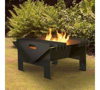 Primrose Chic Steel Hex Black Outdoor Fire Pit 58Cm