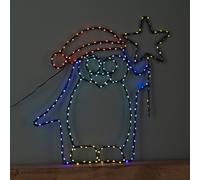 58cm x 52cm Light up FlexiBrights Christmas Penguin with Star & 221 Multi-Coloured LEDs