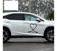 58cmx53.85cm.2X Hockey Sticks Heart Love Play Ice one for Each Side