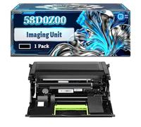 58D0Z00 Imaging Unit Compatible for Lexmark MX721ade MX721adhe MX722ade MX722adhe MX822ade MX822adxe MX826ade MX826adxe Printers, With Chip Large Capacity 250000 Pages (1 Pack Black)