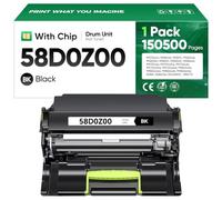 58D0Z00 Imaging Unit Not Toner Black 1-Pack Replacement for 58D0Z00 Drum Unit Compatible for Lexmark MS725 MS821 MS822 MS823 MS824 MS825 MS826 MX721 MX722 MX725 MX822 MX824 MX826 B2865dw Laser Printer