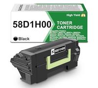 58D1H00 Black Toner Cartridge High Yield Compatible for Lexmark MS823 | 58D1H00 Compatible with Lexmark MS725 MS821 MS822 MS825 MS826 MX721 MX722 MS725 MX822 Laser Printer(1-Pack)