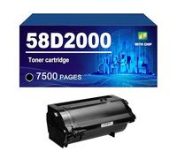 58D2000 Toner Cartridge Compatible For Lexmark MS725dvn MS821dn MS821n MS822de MS823dn MS825dn MS826de MX721ade MX722ade MX722adhe MX822ade MX826ade Printer,Black-1 Pack