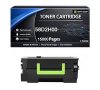 58D2H00 Toner Cartridge Compatible for Lexmark MS725dvn MS821dn MS821n MS822de MS823dn MS825dn MS826de MX721ade MX722ade MX722adhe MX822ade MX826ade Printers,15000pages