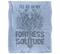(58in x 36in, Multicoloured) Superman Fortress Of Solitude Blanket
