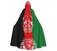 58inch Cloak With Hood, Flag Of Afghanistan Unisex Full Length Hooded Cape Halloween Party Cosplay Costume Cloak