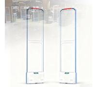 58khz Retail Anti-Theft Equipmen, EAS Security System, Both Sides Sound Red Light Alarm, Wide Voltage 110-220V, Crystal Acrylic Plate Protection of Supermarkets Clothing Stores Toy Stores