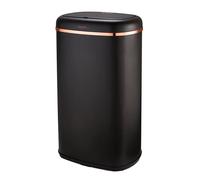 58L Rectangular Sensor Bin By Tower T838010BLK Cavaletto Black and Rose Gold