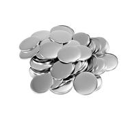 58mm 100set DIY Blank Pin Button Badge Material Fridge Magnets Mini Morror Making Parts Punch Press Machine Supplies Compatible and Multi-Use(Soft Magnet Button)