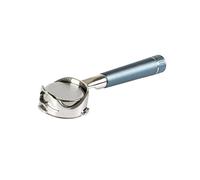 58MM 3 Ears Bottomless Hollow Portafilter Compatible for Barsetto Italian Coffee Handle Accessories Stainless Steel Solid Wood Handle(58MM-Barsetto-Gray)