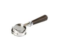 58MM 3 Ears Bottomless Hollow Portafilter Compatible for Barsetto Italian Coffee Handle Accessories Stainless Steel Solid Wood Handle(58MM-Barsetto-A2)