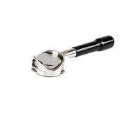 58MM 3 Ears Bottomless Hollow Portafilter Compatible for Barsetto Italian Coffee Handle Accessories Stainless Steel Solid Wood Handle(58MM-Barsetto-C2)