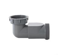 58mm ABS Anti-Backflow Elbow Fitting for Kitchen Sink Drain Pipes Connecting to Main Sewer Branch Lines