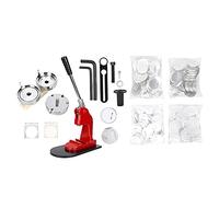 58mm Badge Machine Button Maker, DIY Pin Badge Punch Press Machine with Consumable Ergonomic Button Maker Pressing Tool for Badges and Craft Projects