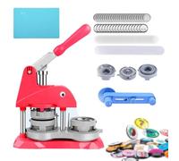 58mm Badge Maker Machine - DIY Pin Button Kit for Custom Badges & Fridge Magnets, Professional Metal Press for Unique Personalized Creations