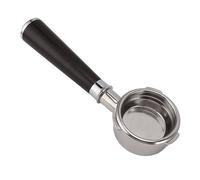 58mm Bottomless Nude Portafilter, 3 Ears Coffee Portafilter with Solid Wood Handle for Barsetto Coffee Machines (One Purple Sandalwood)