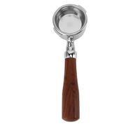 58mm Bottomless Portafilter Dual Ears with Wooden Handle, Naked Espresso Filter for Coffee Machine, E Circle Rosewood Barista Tool