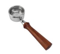 58mm Bottomless Portafilter for 2 Ears Stainless Steel Naked Bottomless Portafilter with Filter Basket, Fits for Classic Evolution Espresso Deluxe Evol Ution More