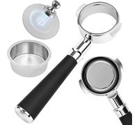 58mm Bottomless Portafilter for E61 Group - Fits Rocket, ECM, Profitec, Lelit Mara X, Flair 58, Rancilio - Includes 2 Puck Screens, Double Shot Basket