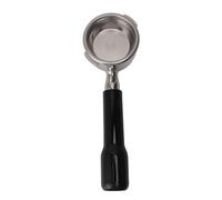 58mm Bottomless Portafilter for Gaggia Baby Classic Evolution, Stainless Steel Double Ear Espresso Handle Compatible with 58mm Filter Baskets for Barista - Style Coffee (Black)