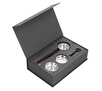 58mm Bottomless Portafilter Handle for Espresso Machines, Alloy + Rosewood Ergonomic Coffee Filter Holder with Built - in Grease Foaming Device, Compatible with E61, Rancilio, Expo (E61 Alloy-A Type