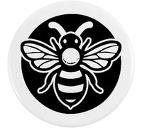 58mm 'Bumble Bee Motif' Medium Button Pin Badge (BB00147096)
