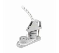 58mm Button Maker Machine, Pin Badge Press Kit with 100pcs Supplies, Easy to Use Badge Maker for Kids and Beginners, Includes Circle Cutter and Metal Back Plates for DIY (Grey)