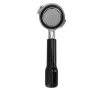 58mm Coffee Bottomless Portafilter Stainless Steel with 58mm Filter Basket Easy to Clean Coffee Machine Accessory for NOWWA Coffee Lovers Baristas and Home Brewers (Black)