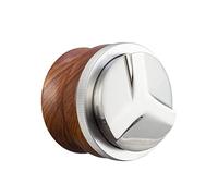 58mm Coffee Distributor, Espresso Palm Tamper, Adjustable Height Coffee Leveler Tool with Three Angled Slope Stainless Steel Base & Walnut Handle Fits for 54mm Breville Portafilter