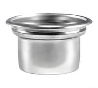 58mm Coffee Filter Basket 4 Cup Ridgeless Portafilter Insert Stainless Steel Precision Espresso Puck Screen Compatible with for breville for gaggia