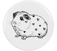 58mm 'Cute Guinea Pig Side View' Medium Button Pin Badge (BB00145038)