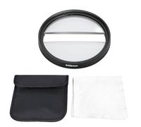 58mm Double Half Moon Special Effects Filter Double Glass Camera Split Diopter Lens Photography Accessories for SLR