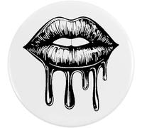 58mm 'Dripping Lipstick Kiss' Medium Button Pin Badge (BB00147039)