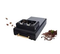 58mm Electric Coffee Portafilter Cleaner for Espresso Machine - with Brush and Powder Wiper - Drawer-Type Coffee Powder Cleaning Machine (Black)