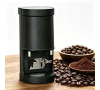 58mm Electric Espresso Tamper Automatic Coffee Powder Press Adjustable Tamp Times 1-3 Easy Clean for Espresso Preparation(Black,ScrewThread)
