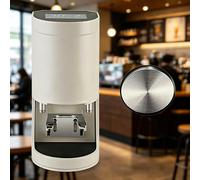 58mm Electric Espresso Tamper Automatic Coffee Powder Press Adjustable Tamp Times 1-3 Easy Clean for Espresso Preparation(White,ScrewThread)